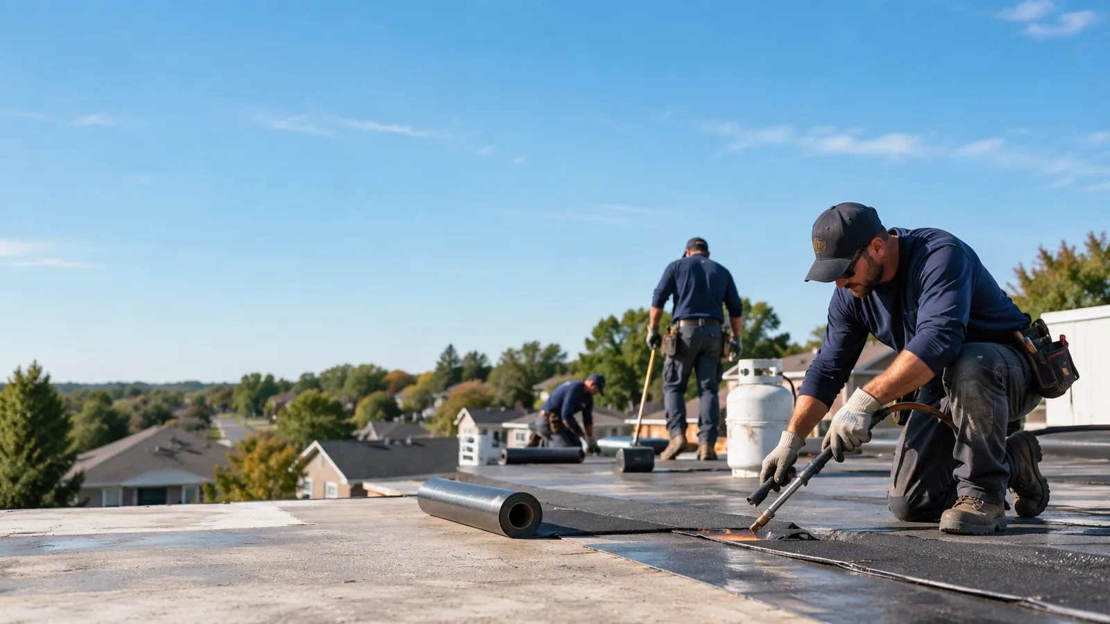 Flat Roof Leak Repair providers in Saybrook, IL